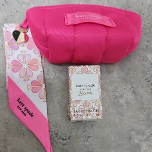 Kate Spade Fuchsia Pouch with Bloom Perfume